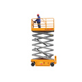 Full electric self-propelled hydraulic man lift 10m scissor lift platform price